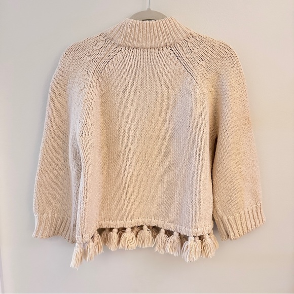 Kate Spade ♠️ Broome street women’s chunky tassel sweater XS - Picture 3 of 7